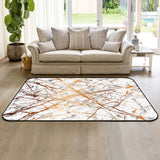 Marble golden crack pattern Sponge Rillet Rubber Rugs - LeobonZone