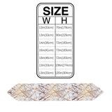 Marble golden crack pattern Table Runner Place Mats Sharp Angle - LeobonZone