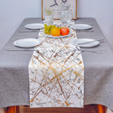 Marble golden crack pattern Table Runner Place Mats - LeobonZone