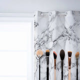 Eyebrow pencil make-up marbling window curtains - LeobonZone