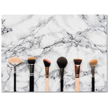 Eyebrow pencil make-up marbling Right Angle Felt Rugs - LeobonZone