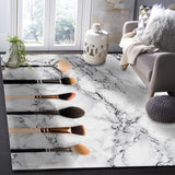 Eyebrow pencil make-up marbling Right Angle Felt Rugs - LeobonZone