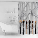 Eyebrow pencil make-up marbling Waterproof Durable Shower Curtain - LeobonZone