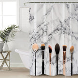 Eyebrow pencil make-up marbling Waterproof Durable Shower Curtain - LeobonZone