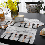 Eyebrow pencil make-up marbling Table Flag And Table Mat Suit Sharp angle - LeobonZone