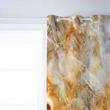 Marble yellow pattern ripple window curtains - LeobonZone