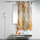 Marble yellow pattern ripple window curtains - LeobonZone