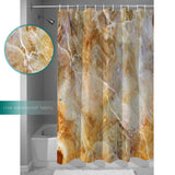 Marble yellow pattern ripple Waterproof Durable Shower Curtain - LeobonZone