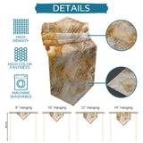 Marble yellow pattern ripple Table Runner Place Mats Sharp Angle - LeobonZone