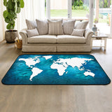 Summer Ocean Earth Plate Sponge Rillet Rubber Rugs - LeobonZone