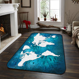 Summer Ocean Earth Plate Sponge Rillet Rubber Rugs - LeobonZone