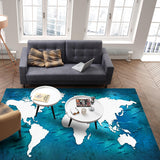 Summer Ocean Earth Plate Right Angle Felt Rugs - LeobonZone