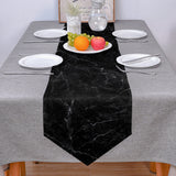 Black Marble crack texture Table Runner Place Mats Sharp Angle - LeobonZone