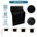 Black Marble crack texture Table Runner Place Mats - LeobonZone