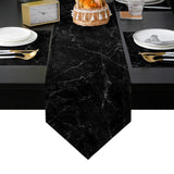 Black Marble crack texture Table Flag And Table Mat Suit Sharp angle - LeobonZone