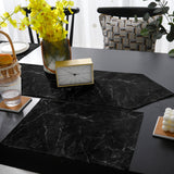 Black Marble crack texture Table Flag And Table Mat Suit Sharp angle - LeobonZone