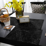 Black Marble crack texture Table Flag And Table Mat Suit - LeobonZone