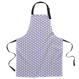 Purple Fresh Geometric Clouds Personalized Canvas Apron - LeobonZone