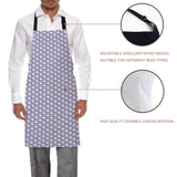 Purple Fresh Geometric Clouds Personalized Canvas Apron - LeobonZone