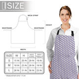 Purple Fresh Geometric Clouds Personalized Canvas Apron - LeobonZone