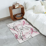 Abstract Art Line Leather Mat Soft Non-Slip Waterproof  Doormat - LeobonZone