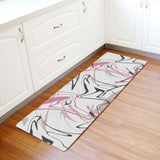 Abstract Art Line Leather Mat Soft Non-Slip Waterproof  Doormat - LeobonZone