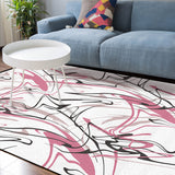 Abstract Art Line Sponge Rillet Rubber Rugs - LeobonZone