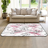 Abstract Art Line Sponge Rillet Rubber Rugs - LeobonZone