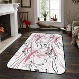 Abstract Art Line Sponge Rillet Rubber Rugs - LeobonZone