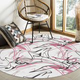 Abstract Art Line Circular Felt Rugs - LeobonZone