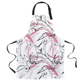 Abstract Art Line Personalized Canvas Apron - LeobonZone