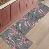Dazzling Lines Right Angle Felt Doormat Two piece set - LeobonZone