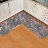 Dazzling Lines Circular Angle Felt Carpets Two piece set - LeobonZone