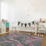 Dazzling Lines Right Angle Felt Rugs