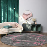 Dazzling Lines Circular Felt Rugs - LeobonZone