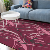 Abstract Line Sponge Rillet Rubber Rugs - LeobonZone