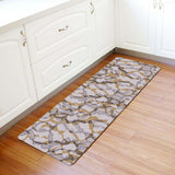 Retro Pattern Leather Mat Soft Non-Slip Waterproof  Doormat - LeobonZone