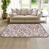 Retro Pattern Sponge Rillet Rubber Rugs