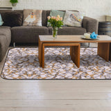 Retro Pattern Sponge Rillet Rubber Rugs - LeobonZone