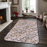 Retro Pattern Sponge Rillet Rubber Rugs - LeobonZone