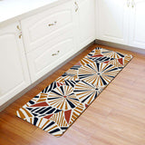 Geometric Umbrella Leather Mat Soft Non-Slip Waterproof  Doormat - LeobonZone