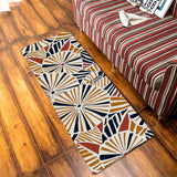 Geometric Umbrella Leather Mat Soft Non-Slip Waterproof  Doormat - LeobonZone