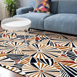 Geometric Umbrella Sponge Rillet Rubber Rugs - LeobonZone