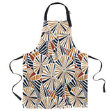 Geometric Umbrella Personalized Canvas Apron - LeobonZone