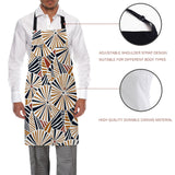 Geometric Umbrella Personalized Canvas Apron - LeobonZone