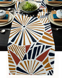 Geometric Umbrella Table Runner Place Mats - LeobonZone