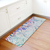 Colorful Geometric Umbrella Leather Mat Soft Non-Slip Waterproof  Doormat - LeobonZone