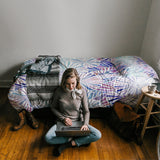 Colorful Geometric Umbrella comforter sets pillowcase - LeobonZone