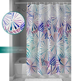 Colorful Umbrella geometric shower curtain - LeobonZone