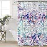 Colorful Umbrella geometric shower curtain - LeobonZone